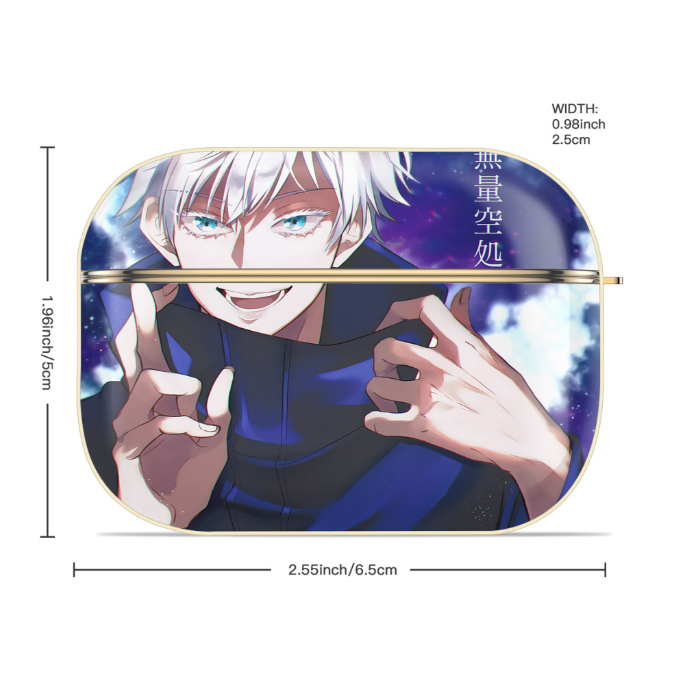 呪術廻戦 Jujutsu Kaisen 【AirPods Pro用】ハードシェル保護ケース｜耐衝撃・防指紋・カラビナ付き商品仕様