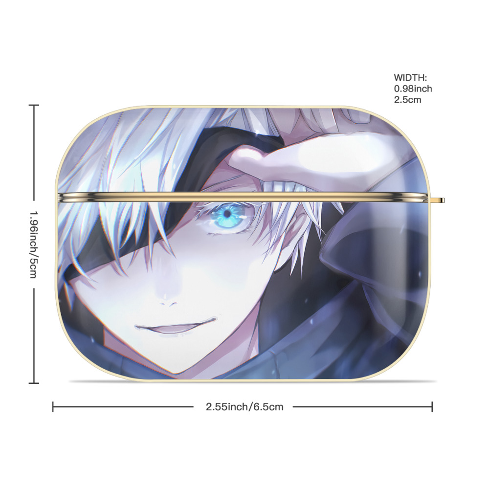 呪術廻戦 Jujutsu Kaisen 【AirPods Pro用】ハードシェル保護ケース｜耐衝撃・防指紋・カラビナ付き商品仕様
