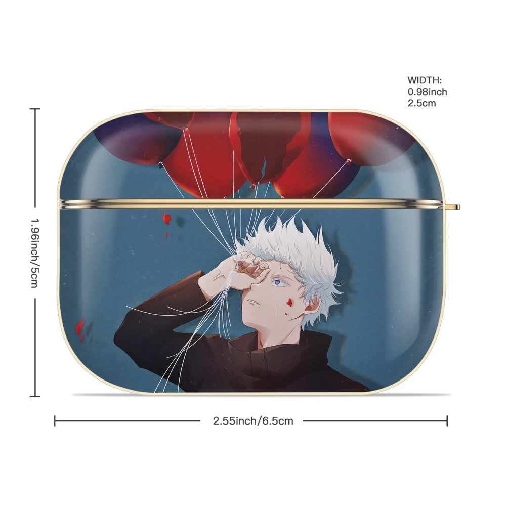 呪術廻戦 Jujutsu Kaisen 【AirPods Pro用】ハードシェル保護ケース｜耐衝撃・防指紋・カラビナ付き商品仕様