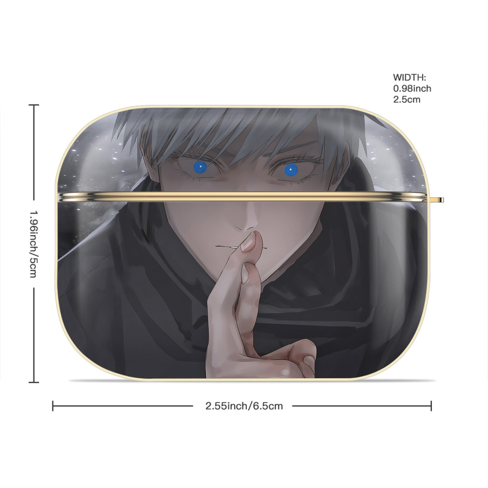 呪術廻戦 Jujutsu Kaisen 【AirPods Pro用】ハードシェル保護ケース｜耐衝撃・防指紋・カラビナ付き商品仕様