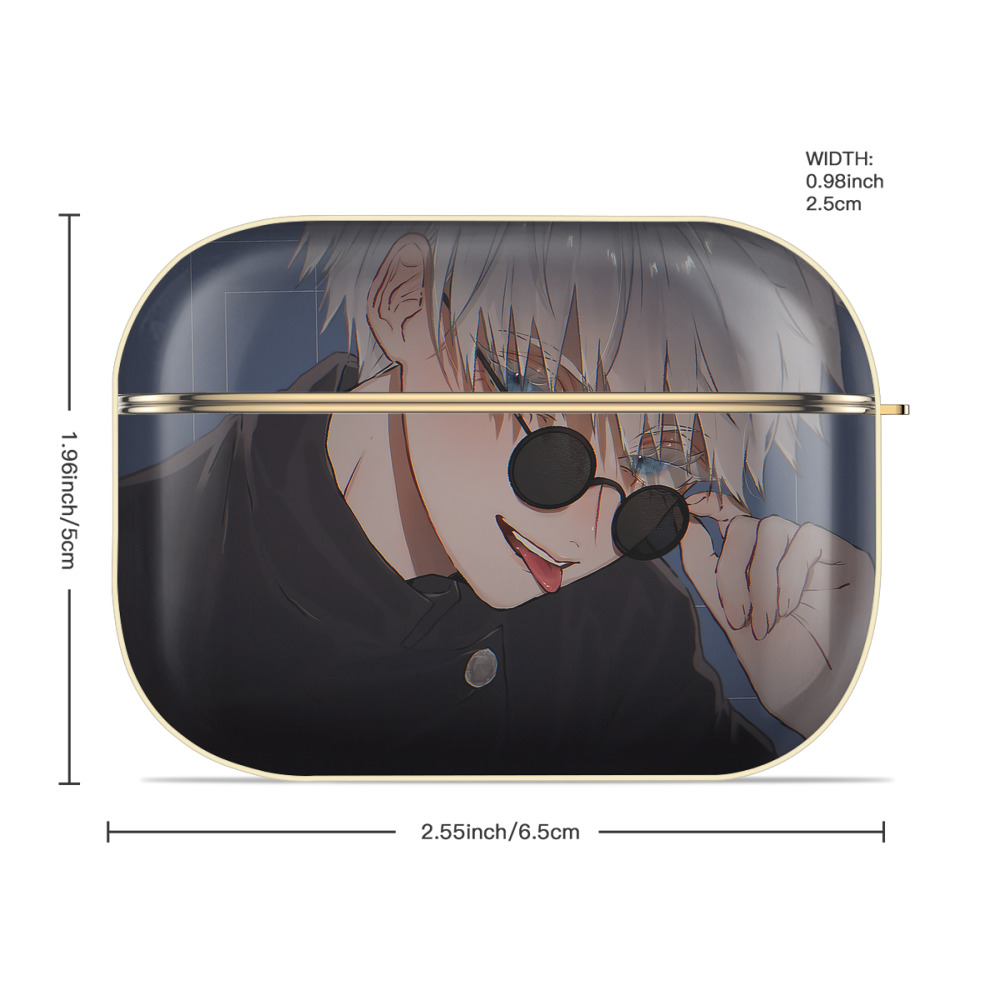 呪術廻戦 Jujutsu Kaisen 【AirPods Pro用】ハードシェル保護ケース｜耐衝撃・防指紋・カラビナ付き商品仕様