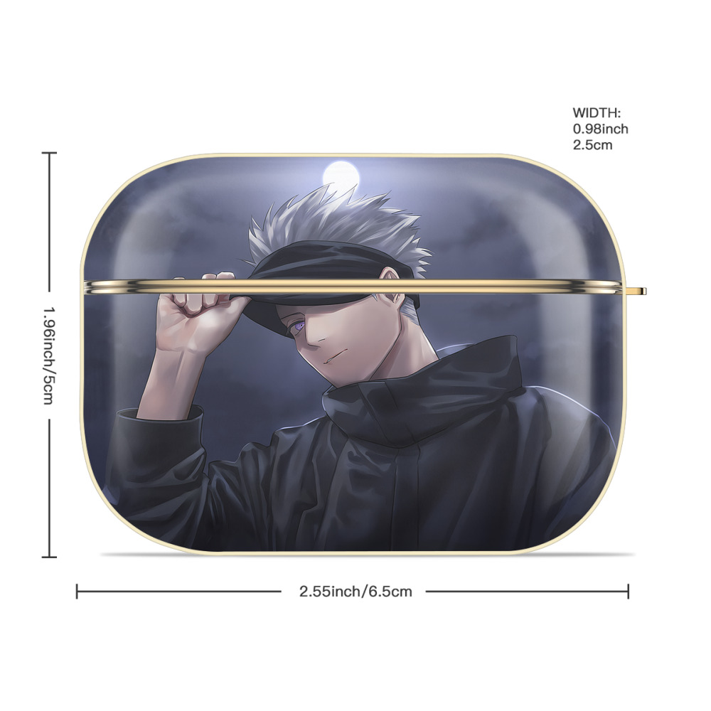呪術廻戦 Jujutsu Kaisen 【AirPods Pro用】ハードシェル保護ケース｜耐衝撃・防指紋・カラビナ付き商品仕様