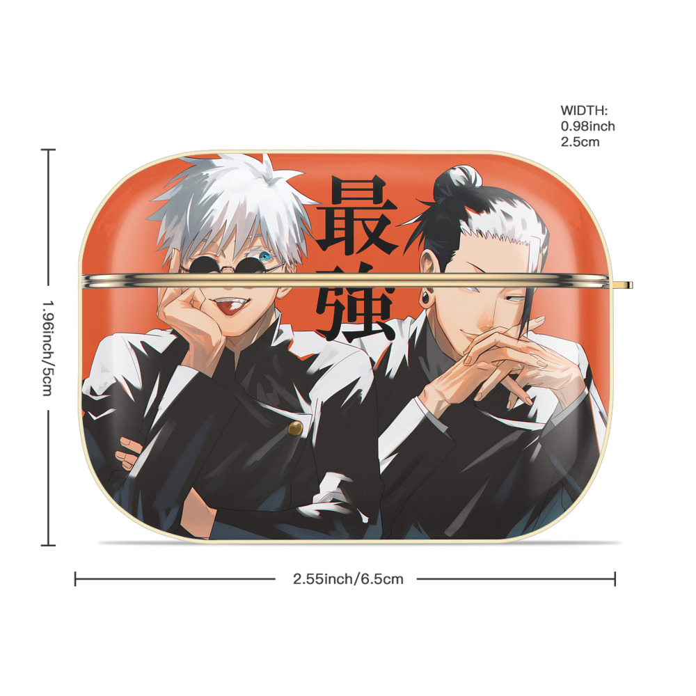 呪術廻戦 Jujutsu Kaisen 【AirPods Pro用】ハードシェル保護ケース｜耐衝撃・防指紋・カラビナ付き商品仕様