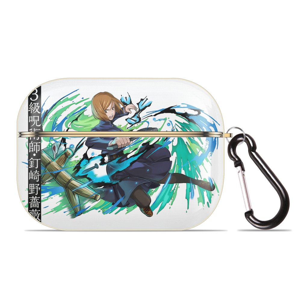 （画像用） 呪術廻戦 Jujutsu Kaisen 【AirPods Pro用】ハードシェル保護ケース｜耐衝撃・防指紋・カラビナ付き商品仕様
