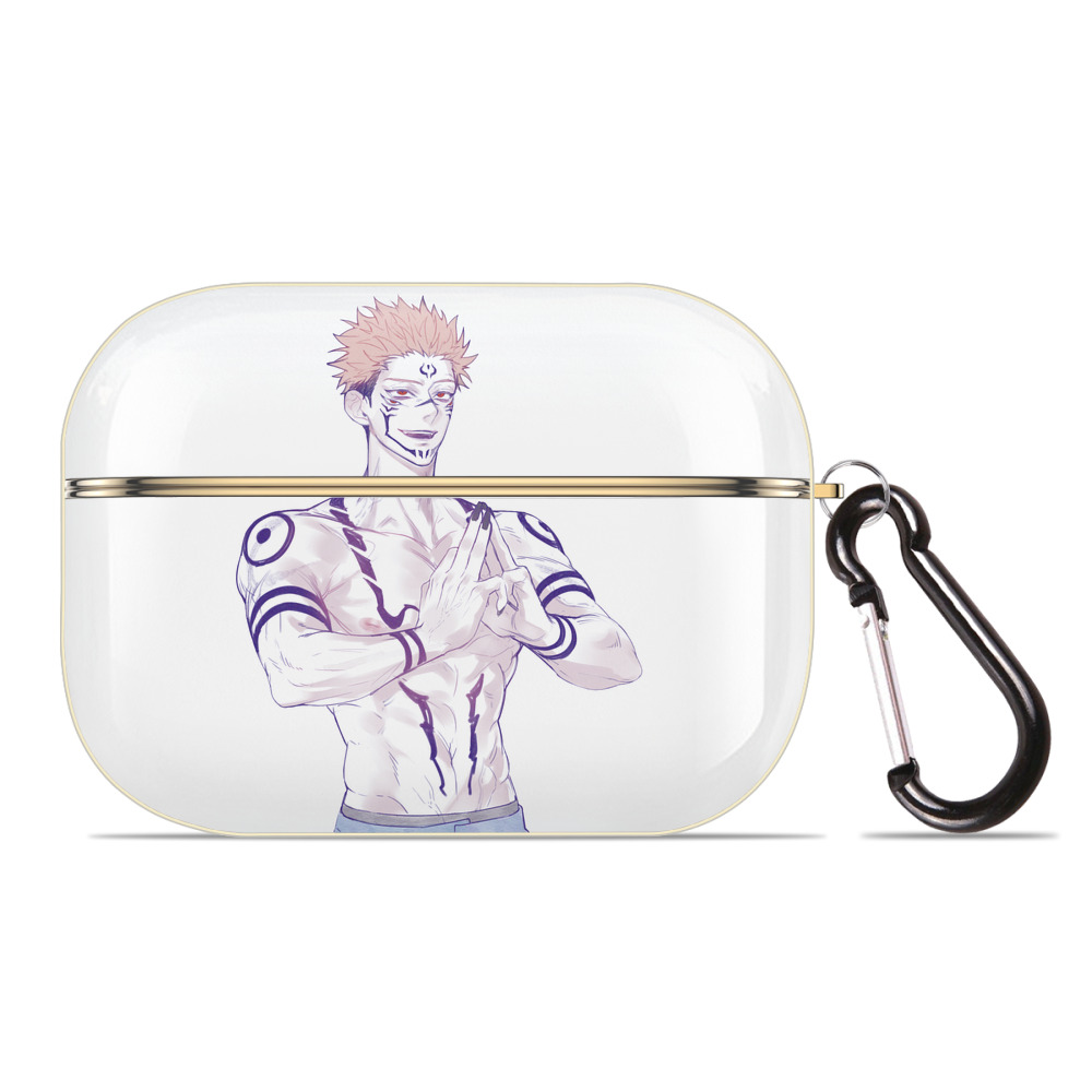 （画像用） 呪術廻戦 Jujutsu Kaisen 【AirPods Pro用】ハードシェル保護ケース｜耐衝撃・防指紋・カラビナ付き商品仕様