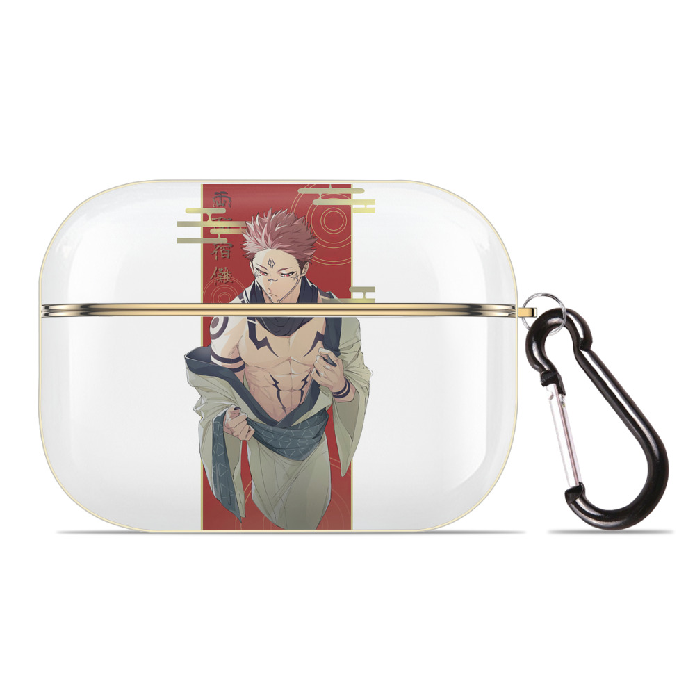 （画像用） 呪術廻戦 Jujutsu Kaisen 【AirPods Pro用】ハードシェル保護ケース｜耐衝撃・防指紋・カラビナ付き商品仕様