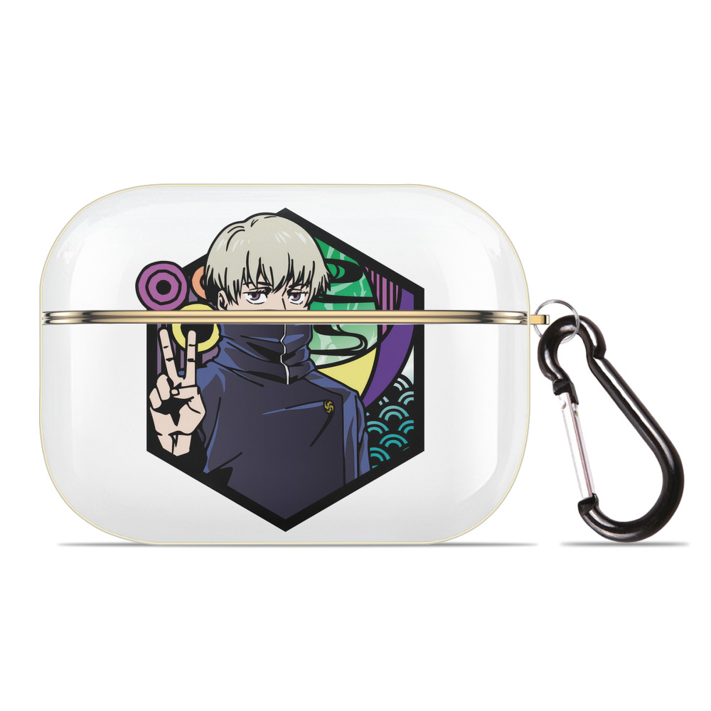 （画像用） 呪術廻戦 Jujutsu Kaisen 【AirPods Pro用】ハードシェル保護ケース｜耐衝撃・防指紋・カラビナ付き商品仕様
