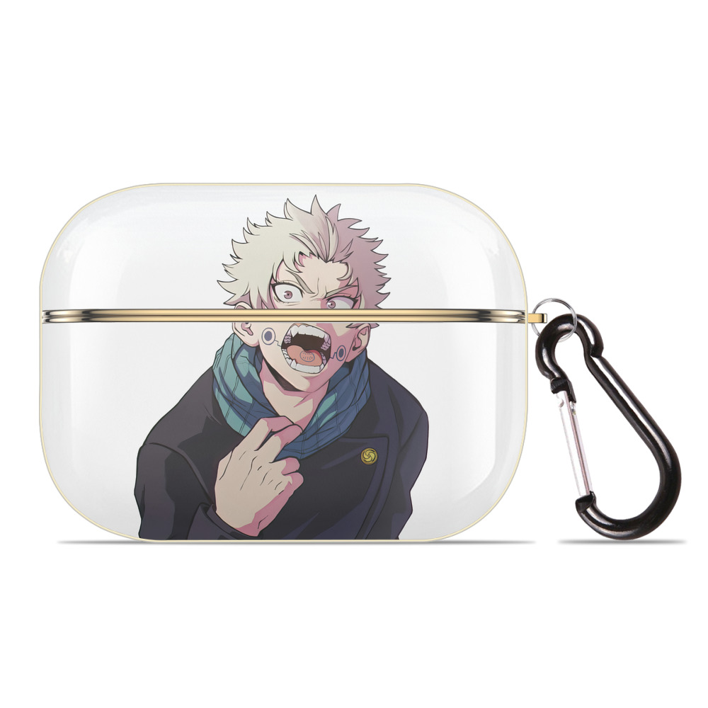 （画像用） 呪術廻戦 Jujutsu Kaisen 【AirPods Pro用】ハードシェル保護ケース｜耐衝撃・防指紋・カラビナ付き商品仕様