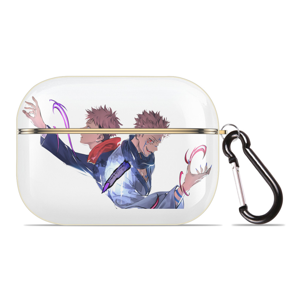 （画像用） 呪術廻戦 Jujutsu Kaisen 【AirPods Pro用】ハードシェル保護ケース｜耐衝撃・防指紋・カラビナ付き商品仕様