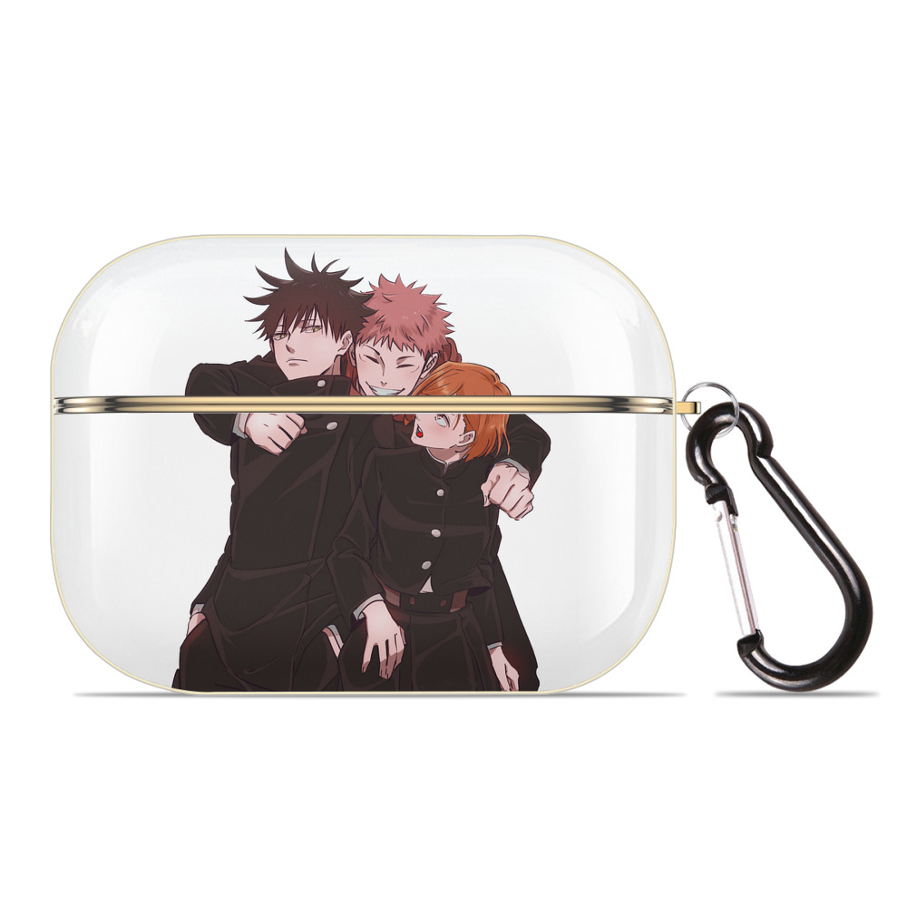 （画像用） 呪術廻戦 Jujutsu Kaisen 【AirPods Pro用】ハードシェル保護ケース｜耐衝撃・防指紋・カラビナ付き商品仕様