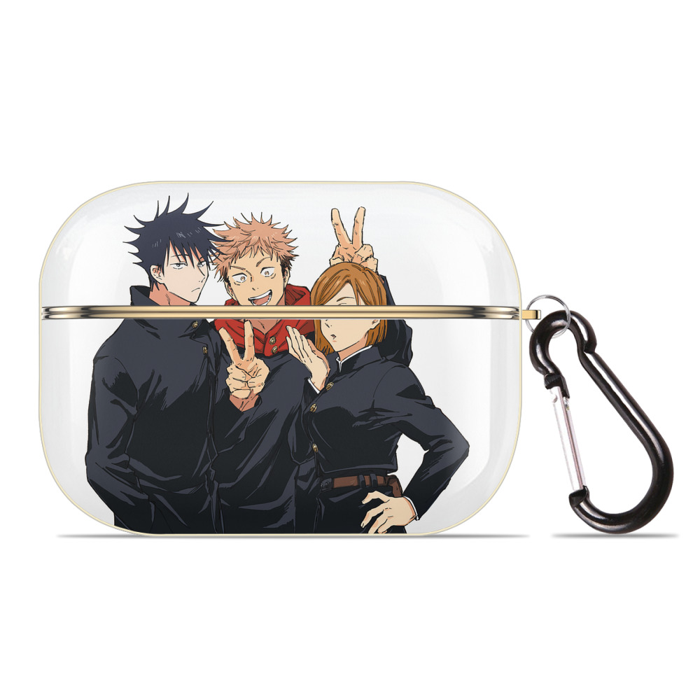（画像用） 呪術廻戦 Jujutsu Kaisen 【AirPods Pro用】ハードシェル保護ケース｜耐衝撃・防指紋・カラビナ付き商品仕様