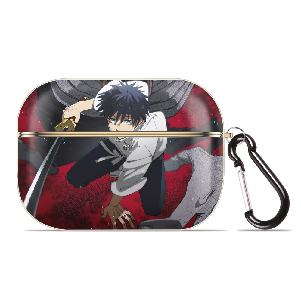 （画像用） 呪術廻戦 Jujutsu Kaisen 【AirPods Pro用】ハードシェル保護ケース｜耐衝撃・防指紋・カラビナ付き商品仕様