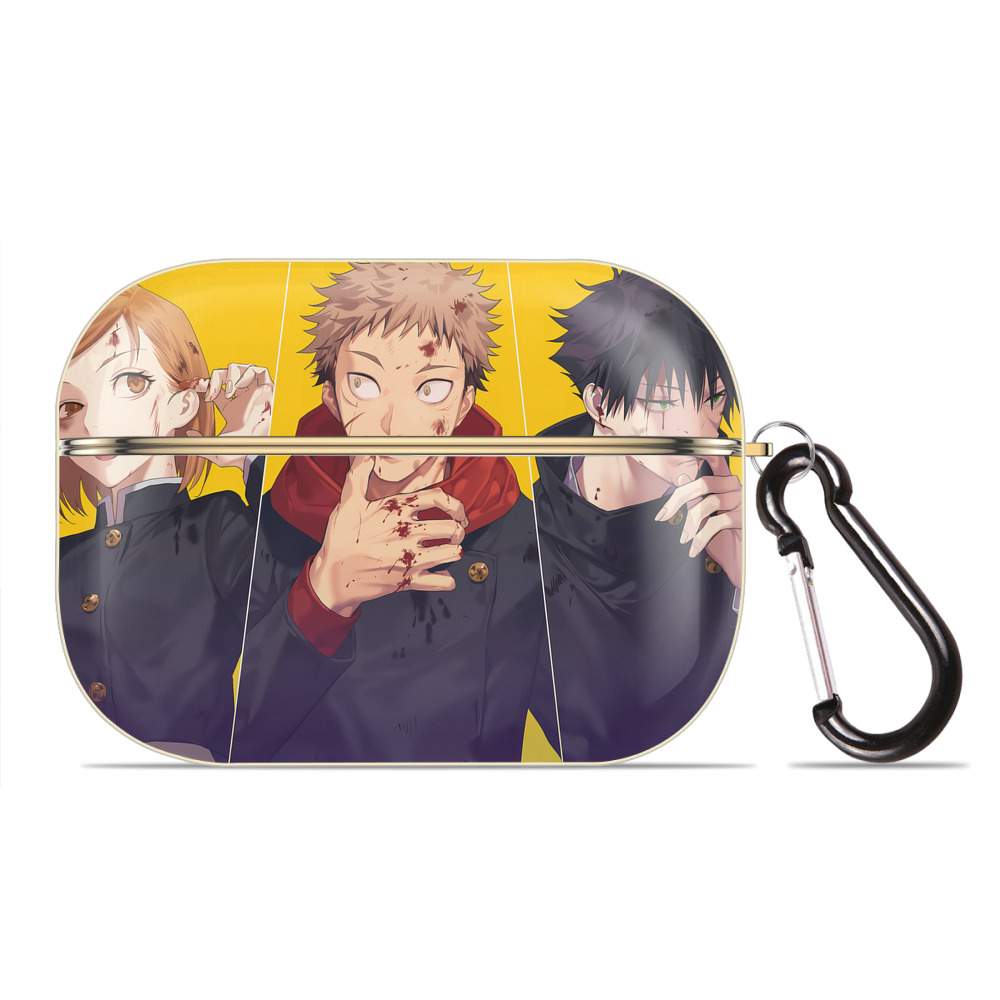 （画像用） 呪術廻戦 Jujutsu Kaisen 【AirPods Pro用】ハードシェル保護ケース｜耐衝撃・防指紋・カラビナ付き商品仕様