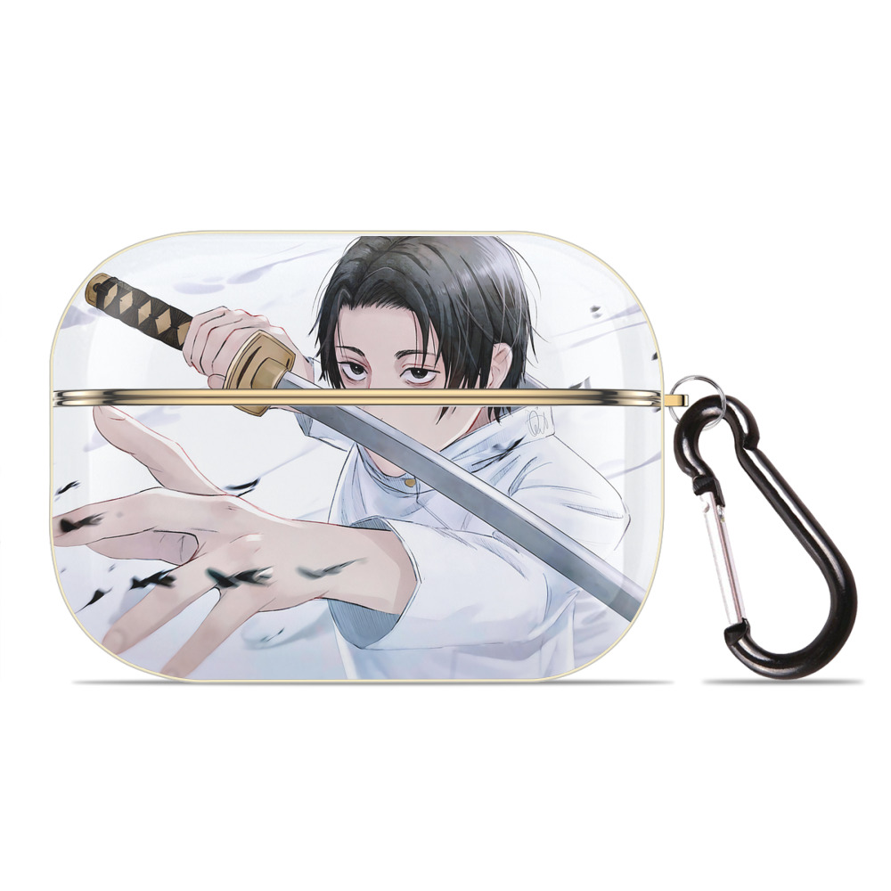 （画像用） 呪術廻戦 Jujutsu Kaisen 【AirPods Pro用】ハードシェル保護ケース｜耐衝撃・防指紋・カラビナ付き商品仕様