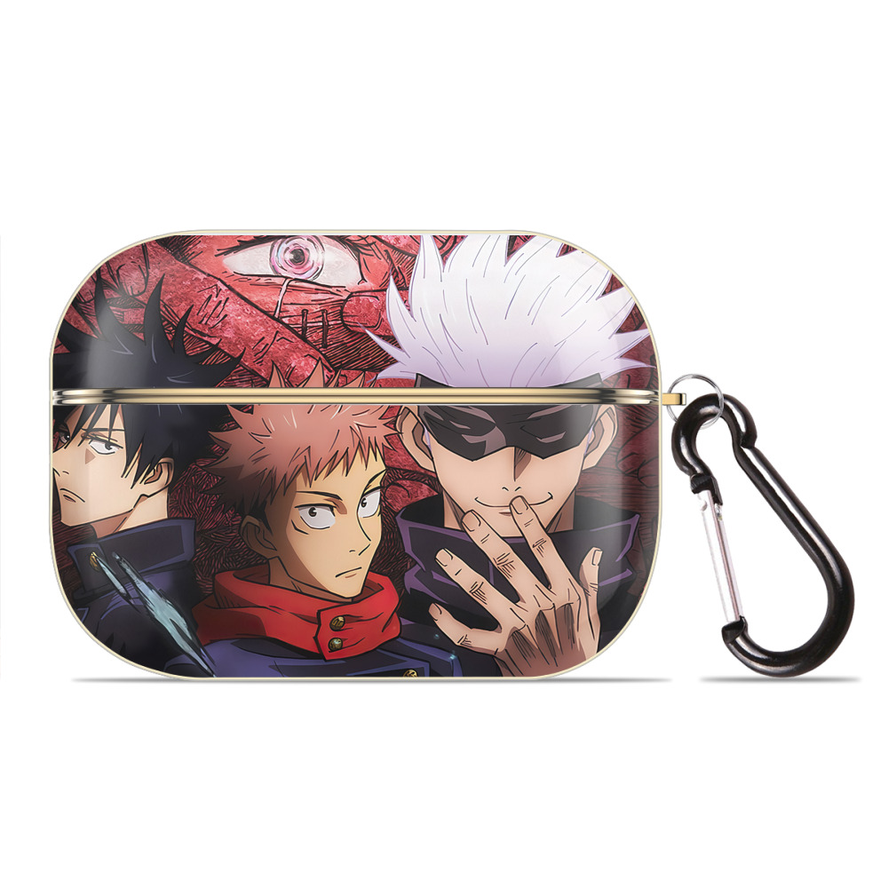 （画像用） 呪術廻戦 Jujutsu Kaisen 【AirPods Pro用】ハードシェル保護ケース｜耐衝撃・防指紋・カラビナ付き商品仕様