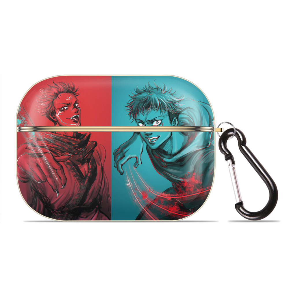 （画像用） 呪術廻戦 Jujutsu Kaisen 【AirPods Pro用】ハードシェル保護ケース｜耐衝撃・防指紋・カラビナ付き商品仕様