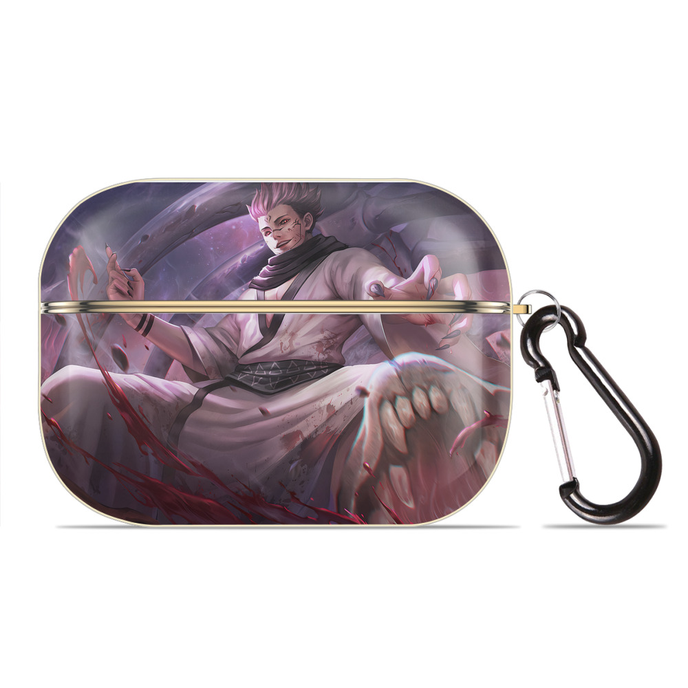 （画像用） 呪術廻戦 Jujutsu Kaisen 【AirPods Pro用】ハードシェル保護ケース｜耐衝撃・防指紋・カラビナ付き商品仕様