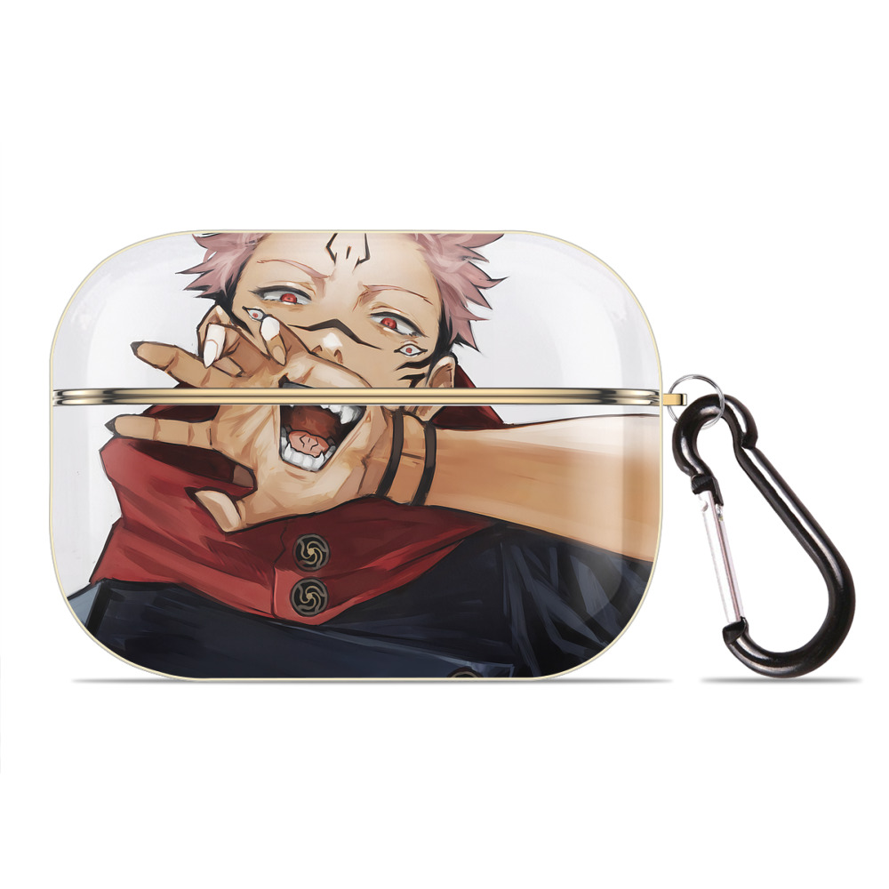 （画像用） 呪術廻戦 Jujutsu Kaisen 【AirPods Pro用】ハードシェル保護ケース｜耐衝撃・防指紋・カラビナ付き商品仕様