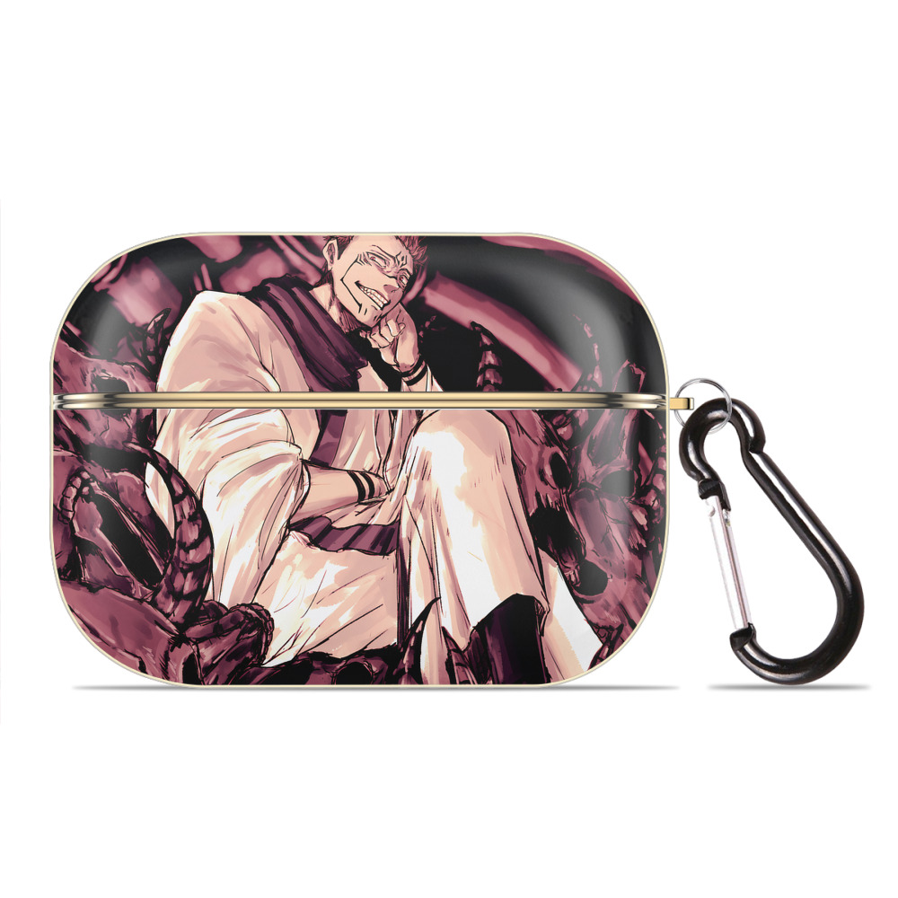 （画像用） 呪術廻戦 Jujutsu Kaisen 【AirPods Pro用】ハードシェル保護ケース｜耐衝撃・防指紋・カラビナ付き商品仕様