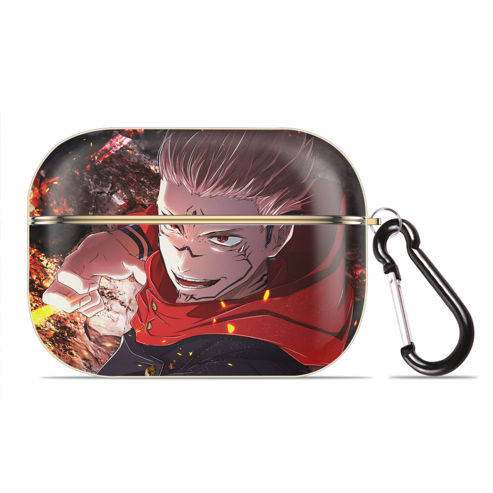 （画像用） 呪術廻戦 Jujutsu Kaisen 【AirPods Pro用】ハードシェル保護ケース｜耐衝撃・防指紋・カラビナ付き商品仕様