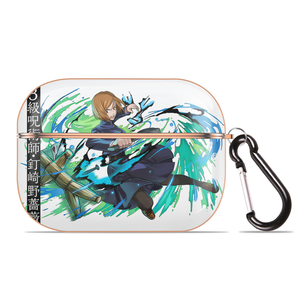 （画像用） 呪術廻戦 Jujutsu Kaisen 【AirPods Pro用】ハードシェル保護ケース｜耐衝撃・防指紋・カラビナ付き商品仕様