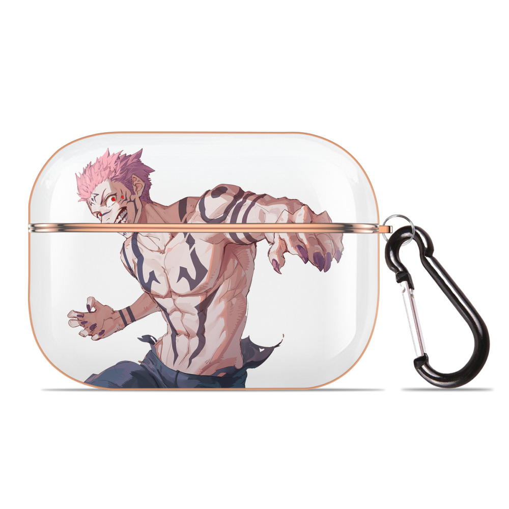 （画像用） 呪術廻戦 Jujutsu Kaisen 【AirPods Pro用】ハードシェル保護ケース｜耐衝撃・防指紋・カラビナ付き商品仕様