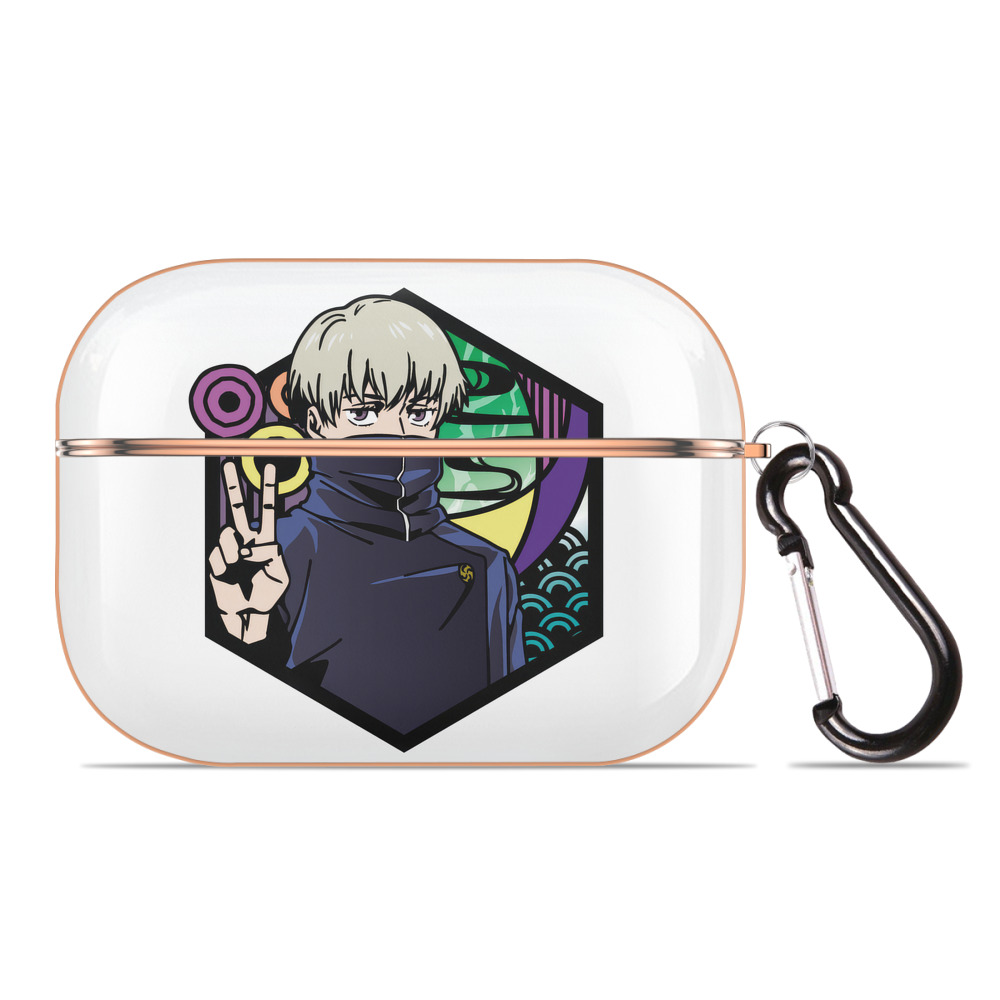 （画像用） 呪術廻戦 Jujutsu Kaisen 【AirPods Pro用】ハードシェル保護ケース｜耐衝撃・防指紋・カラビナ付き商品仕様