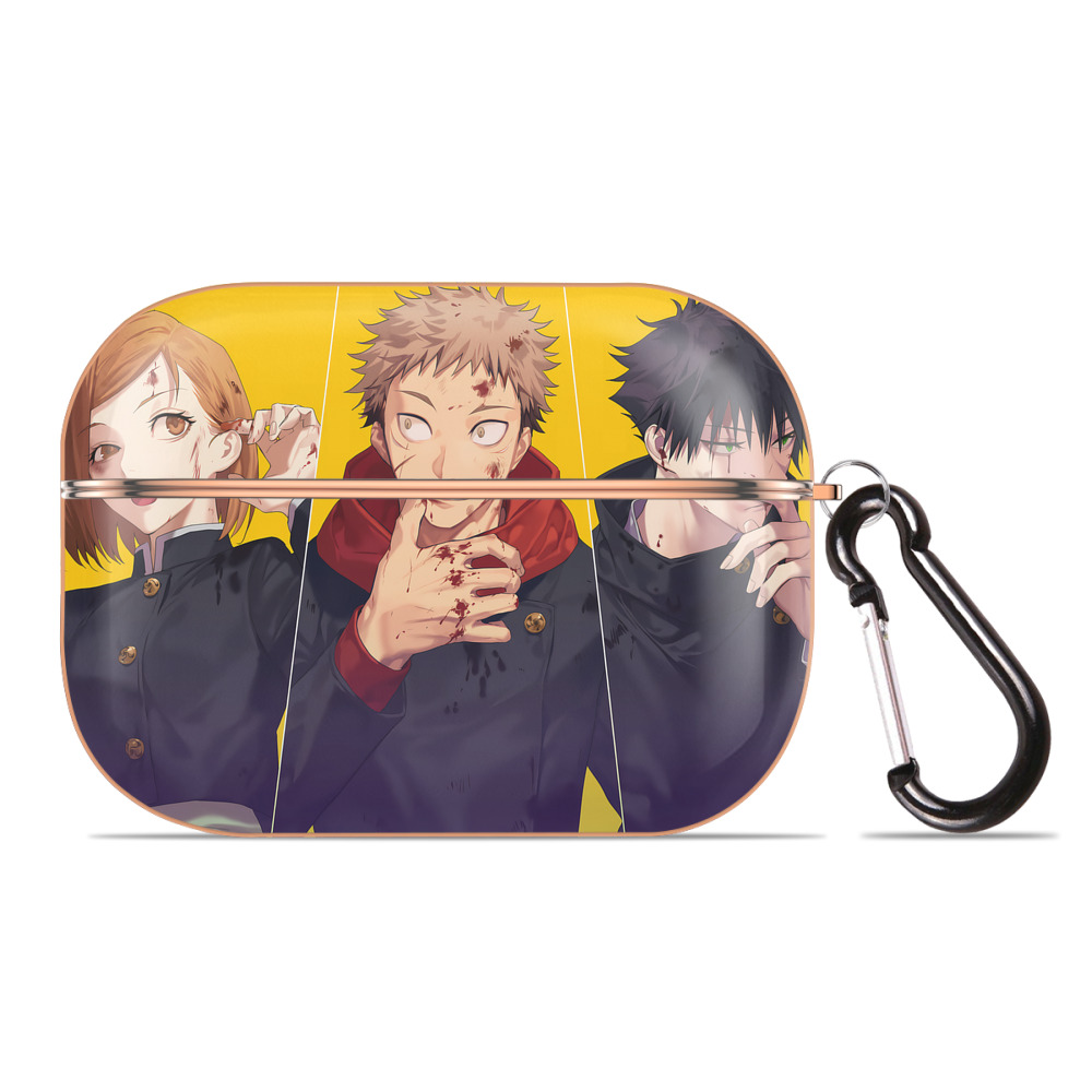 （画像用） 呪術廻戦 Jujutsu Kaisen 【AirPods Pro用】ハードシェル保護ケース｜耐衝撃・防指紋・カラビナ付き商品仕様