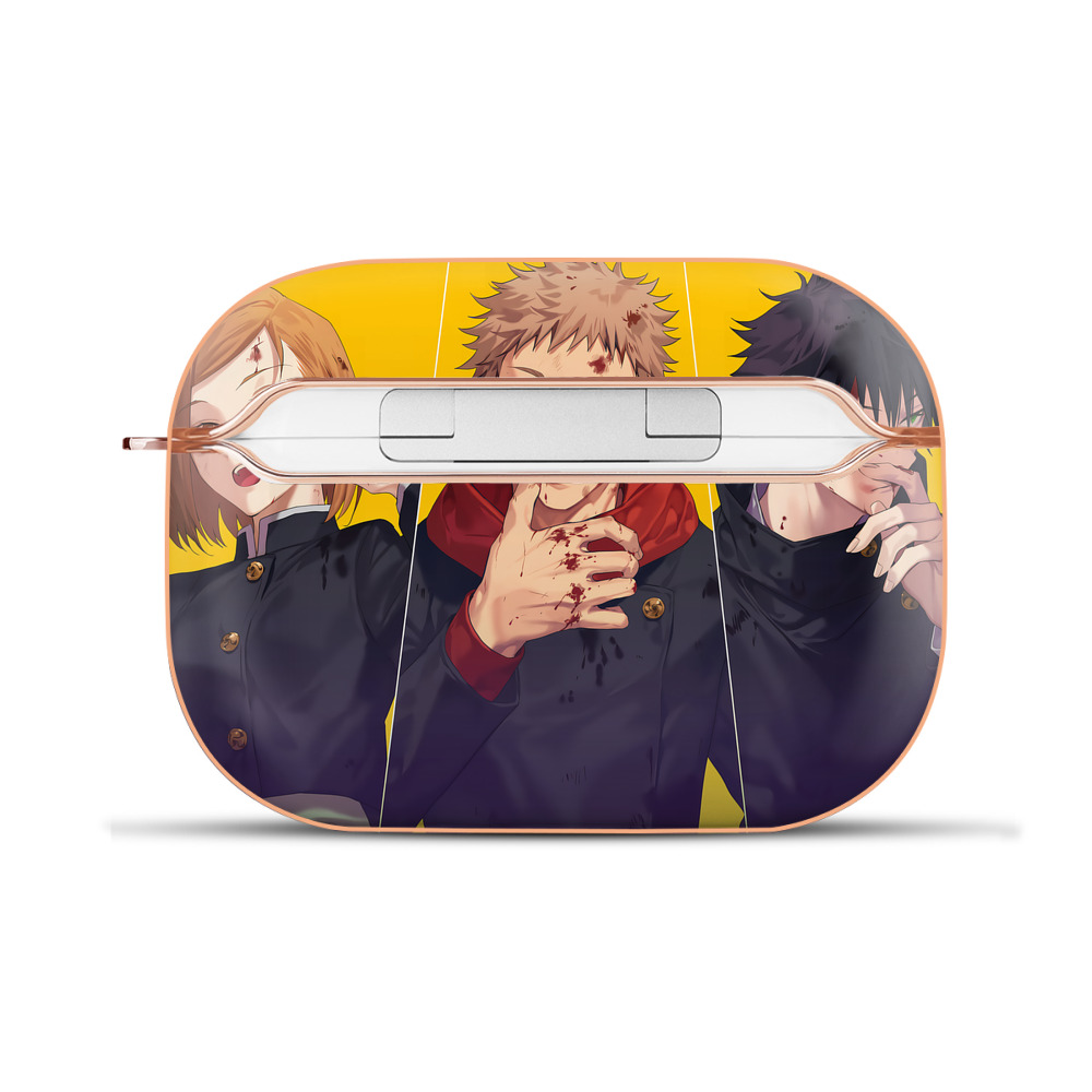 （画像用） 呪術廻戦 Jujutsu Kaisen 【AirPods Pro用】ハードシェル保護ケース｜耐衝撃・防指紋・カラビナ付き商品仕様