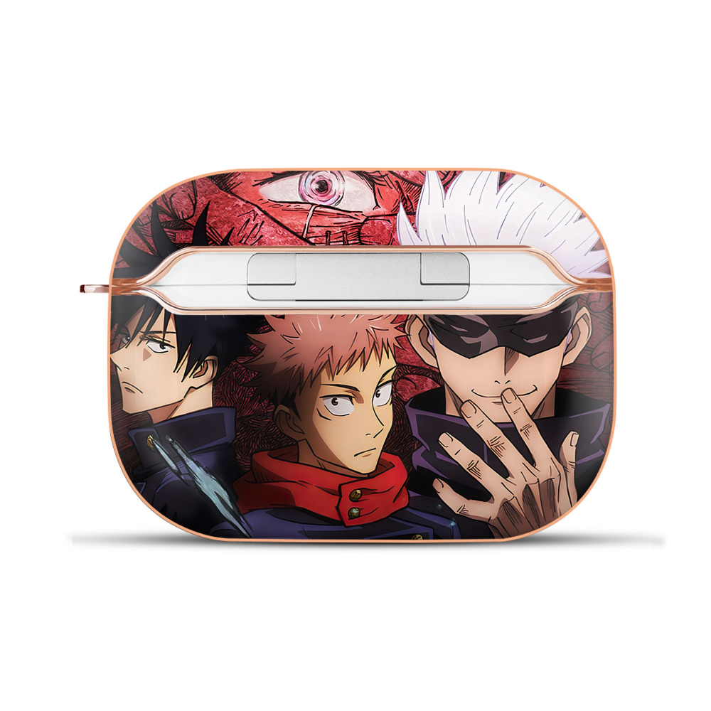 （画像用） 呪術廻戦 Jujutsu Kaisen 【AirPods Pro用】ハードシェル保護ケース｜耐衝撃・防指紋・カラビナ付き商品仕様