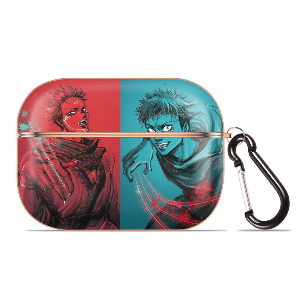 （画像用） 呪術廻戦 Jujutsu Kaisen 【AirPods Pro用】ハードシェル保護ケース｜耐衝撃・防指紋・カラビナ付き商品仕様
