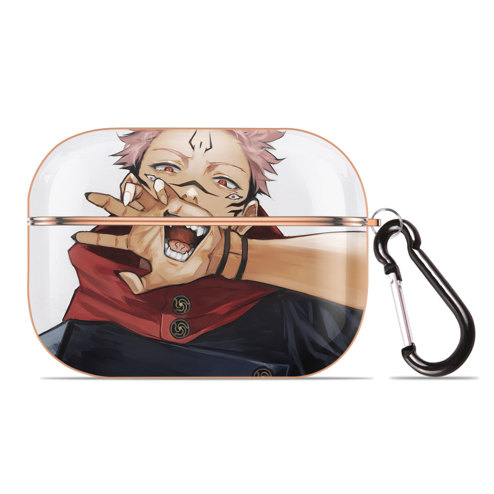 （画像用） 呪術廻戦 Jujutsu Kaisen 【AirPods Pro用】ハードシェル保護ケース｜耐衝撃・防指紋・カラビナ付き商品仕様