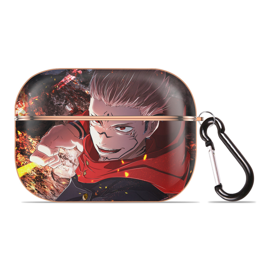 （画像用） 呪術廻戦 Jujutsu Kaisen 【AirPods Pro用】ハードシェル保護ケース｜耐衝撃・防指紋・カラビナ付き商品仕様
