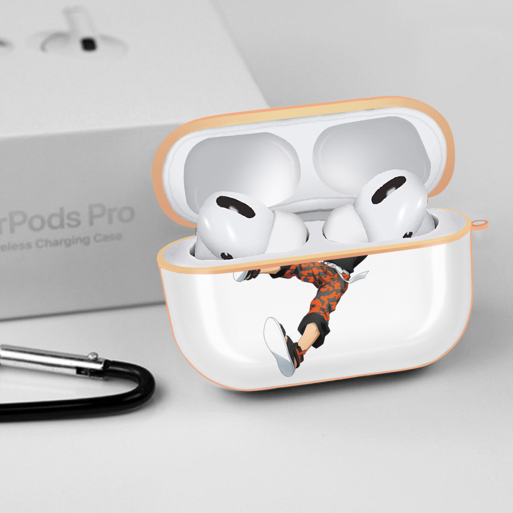呪術廻戦 Jujutsu Kaisen 【AirPods Pro用】ハードシェル保護ケース｜耐衝撃・防指紋・カラビナ付き商品仕様