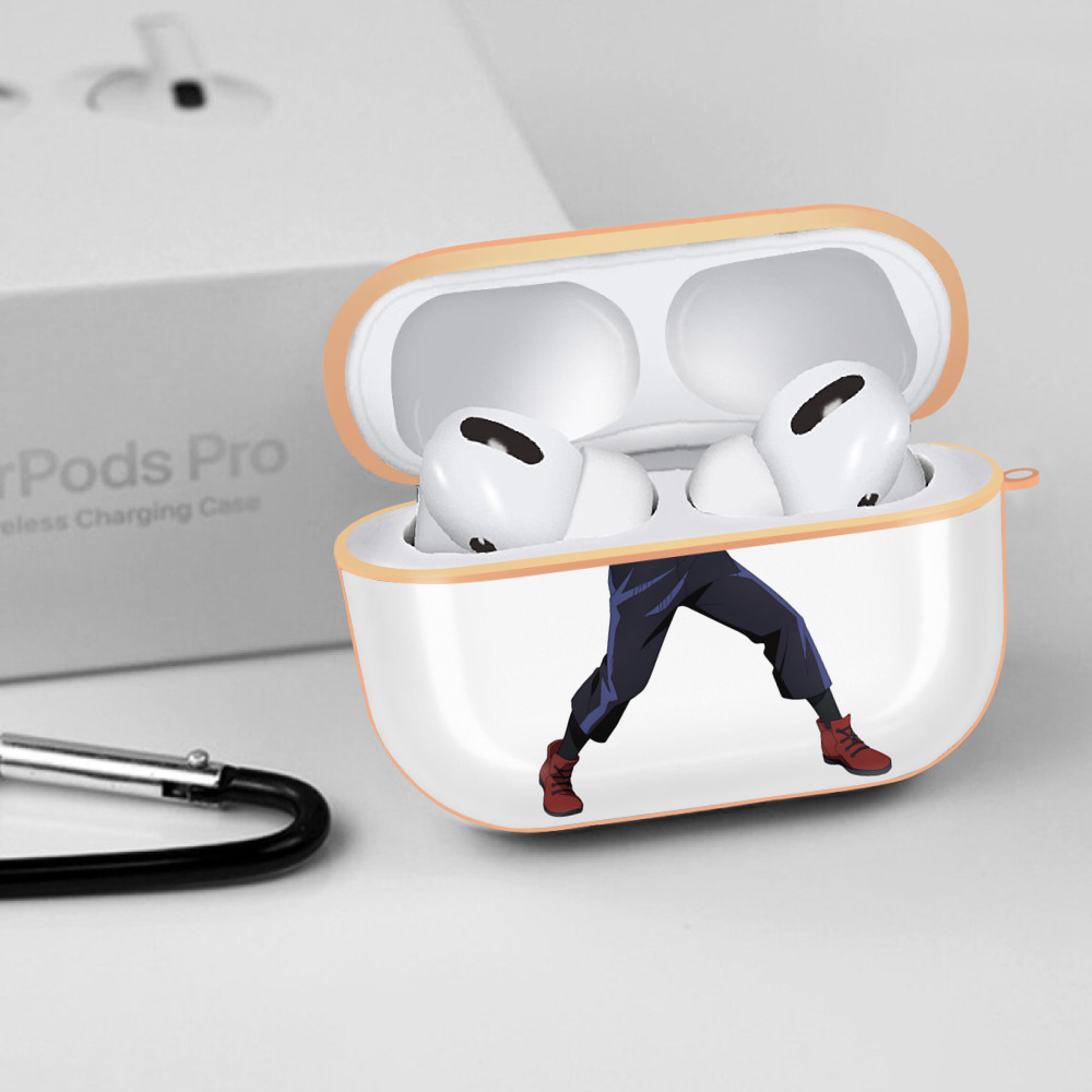 呪術廻戦 Jujutsu Kaisen 【AirPods Pro用】ハードシェル保護ケース｜耐衝撃・防指紋・カラビナ付き商品仕様
