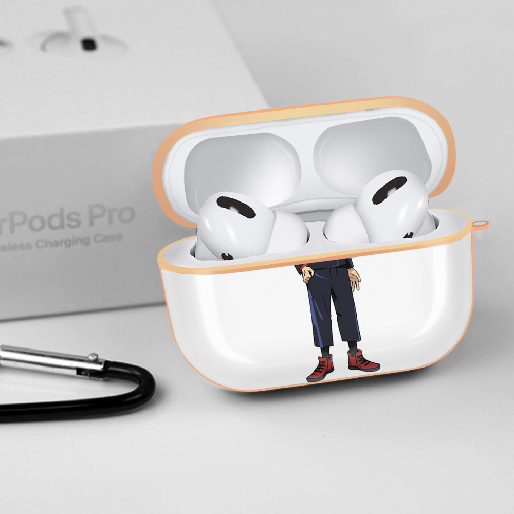 呪術廻戦 Jujutsu Kaisen 【AirPods Pro用】ハードシェル保護ケース｜耐衝撃・防指紋・カラビナ付き商品仕様