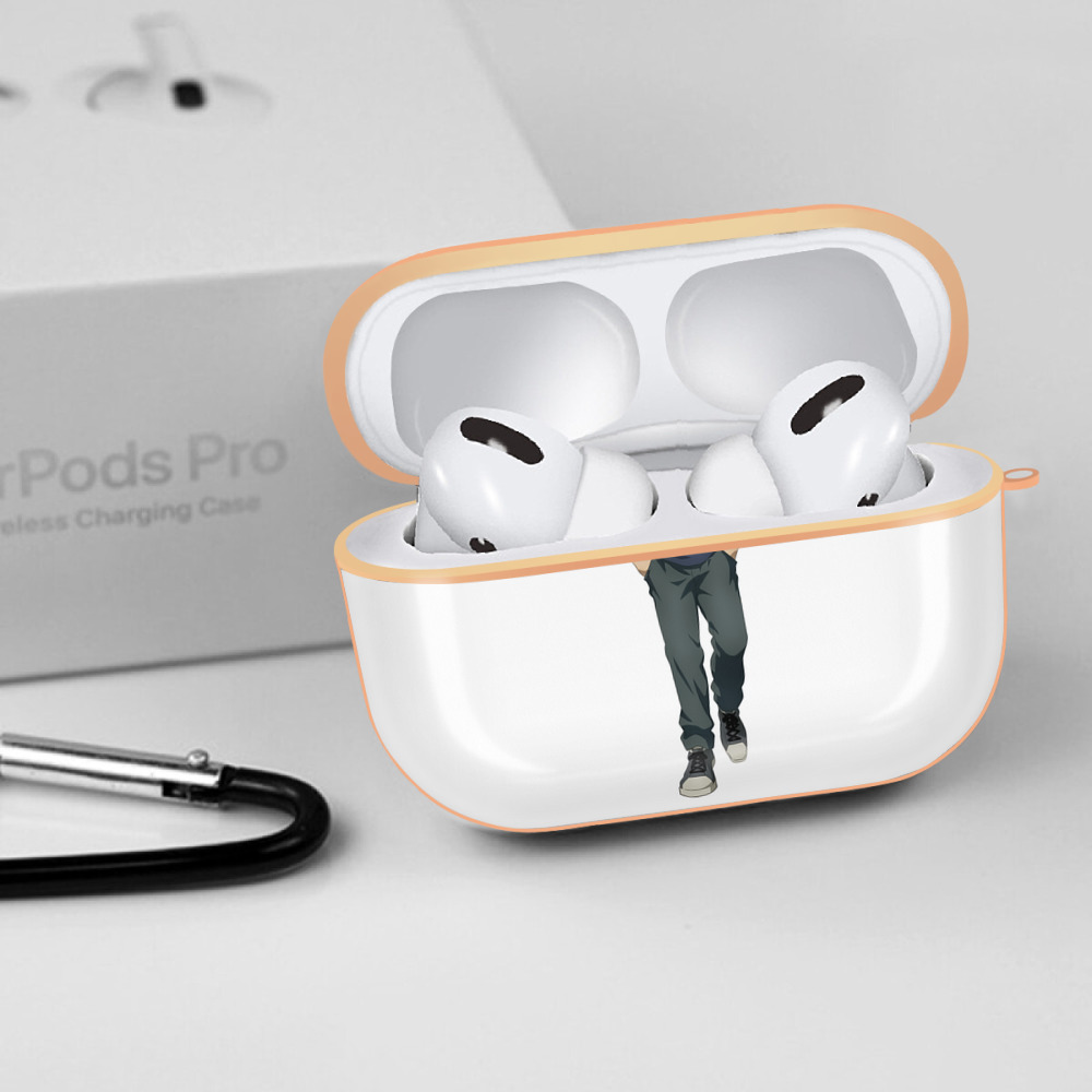 呪術廻戦 Jujutsu Kaisen 【AirPods Pro用】ハードシェル保護ケース｜耐衝撃・防指紋・カラビナ付き商品仕様