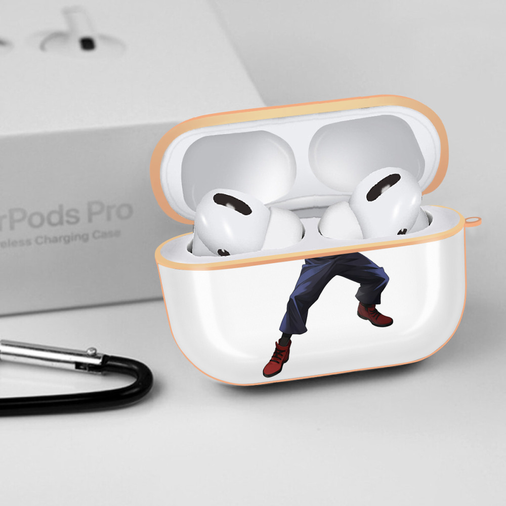 呪術廻戦 Jujutsu Kaisen 【AirPods Pro用】ハードシェル保護ケース｜耐衝撃・防指紋・カラビナ付き商品仕様