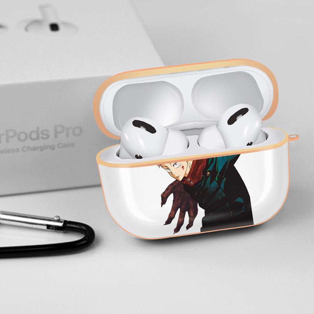 呪術廻戦 Jujutsu Kaisen 【AirPods Pro用】ハードシェル保護ケース｜耐衝撃・防指紋・カラビナ付き商品仕様