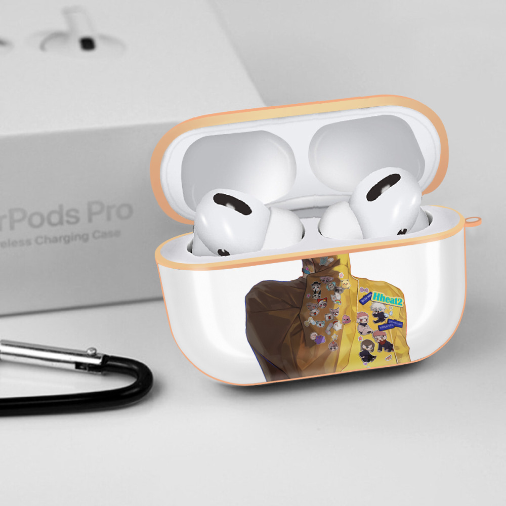 呪術廻戦 Jujutsu Kaisen 【AirPods Pro用】ハードシェル保護ケース｜耐衝撃・防指紋・カラビナ付き商品仕様
