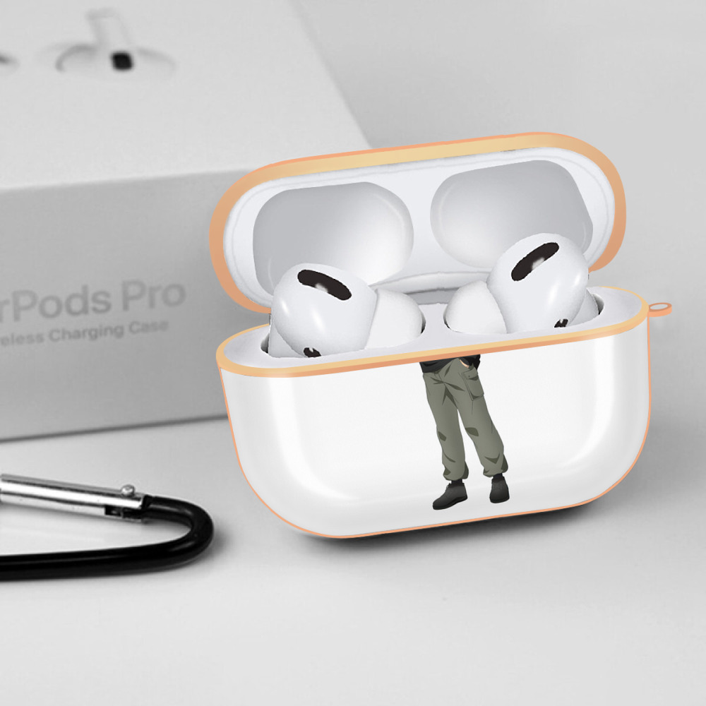 呪術廻戦 Jujutsu Kaisen 【AirPods Pro用】ハードシェル保護ケース｜耐衝撃・防指紋・カラビナ付き商品仕様