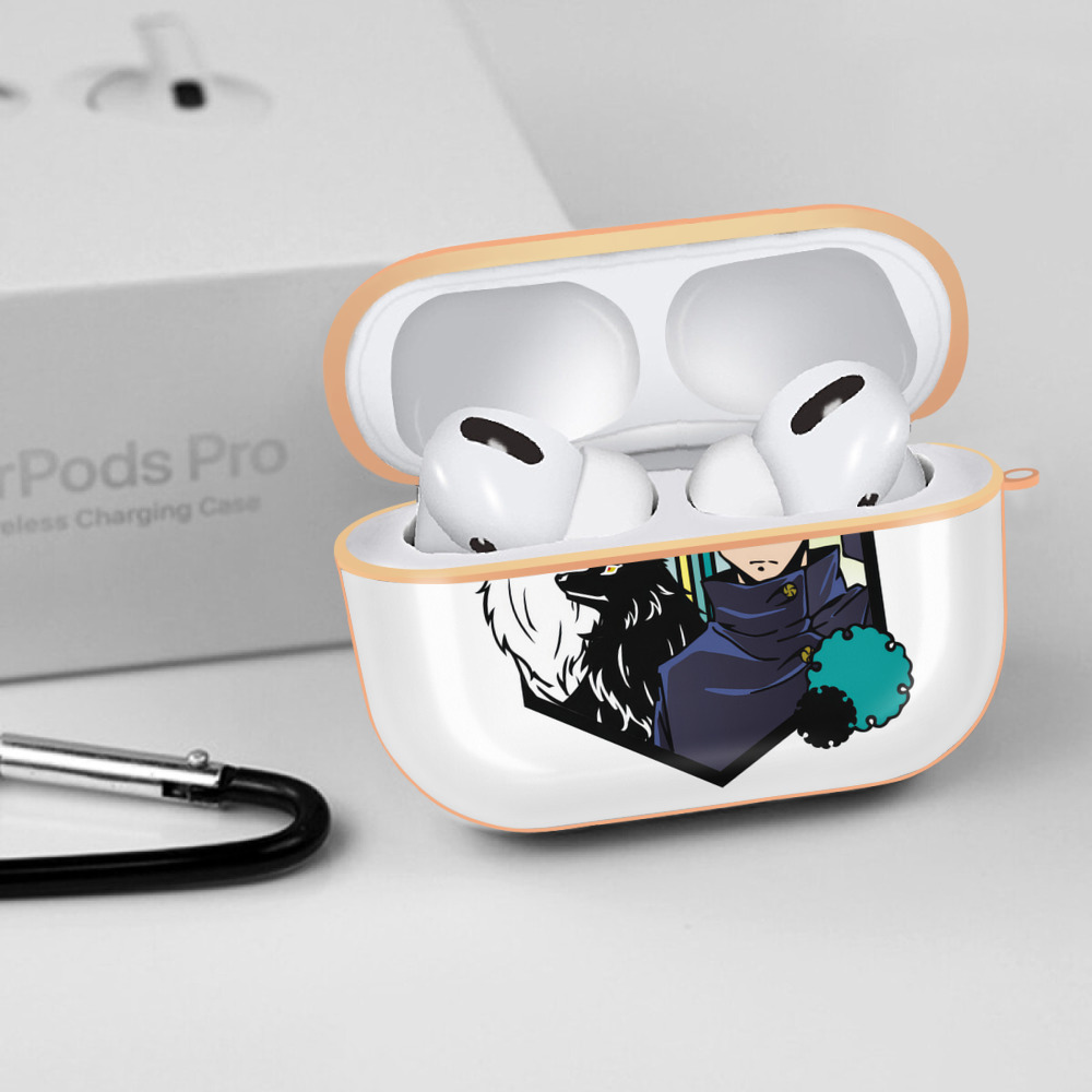呪術廻戦 Jujutsu Kaisen 【AirPods Pro用】ハードシェル保護ケース｜耐衝撃・防指紋・カラビナ付き商品仕様