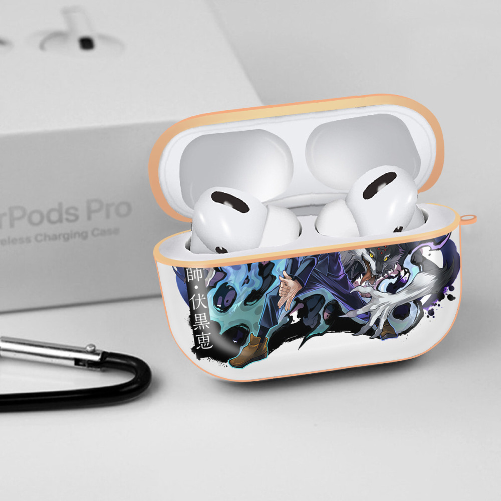 呪術廻戦 Jujutsu Kaisen 【AirPods Pro用】ハードシェル保護ケース｜耐衝撃・防指紋・カラビナ付き商品仕様