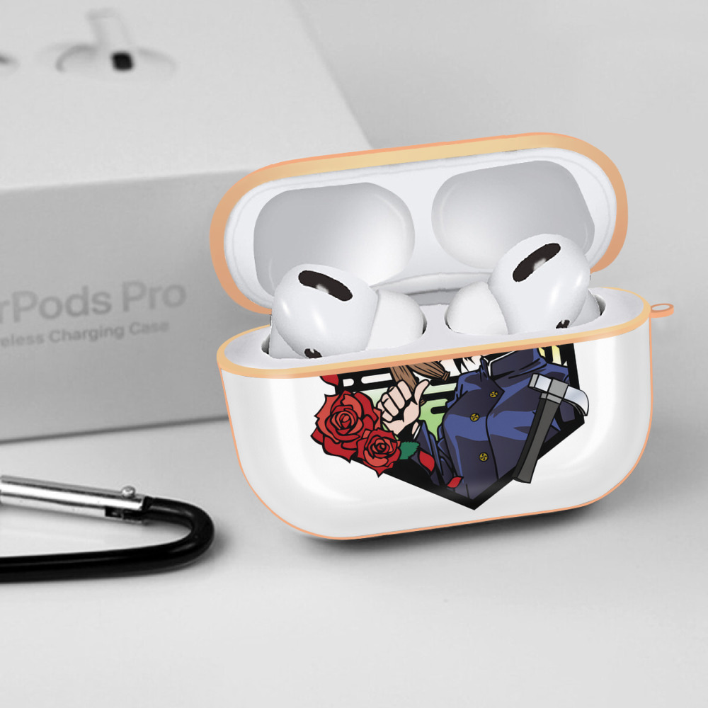 呪術廻戦 Jujutsu Kaisen 【AirPods Pro用】ハードシェル保護ケース｜耐衝撃・防指紋・カラビナ付き商品仕様