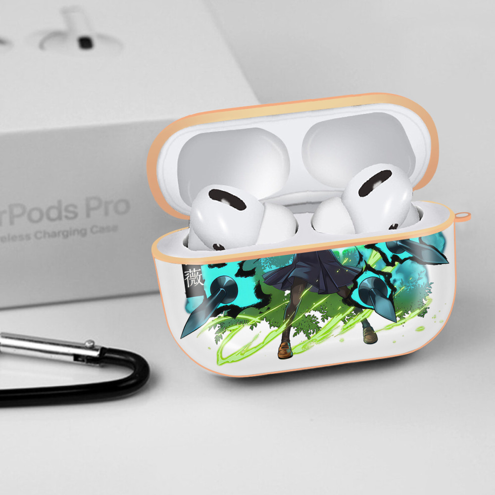 呪術廻戦 Jujutsu Kaisen 【AirPods Pro用】ハードシェル保護ケース｜耐衝撃・防指紋・カラビナ付き商品仕様