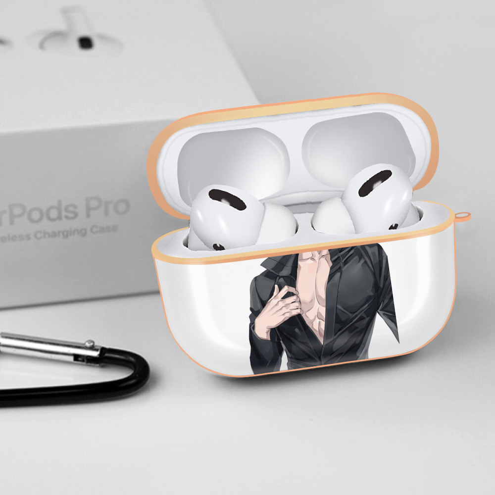 呪術廻戦 Jujutsu Kaisen 【AirPods Pro用】ハードシェル保護ケース｜耐衝撃・防指紋・カラビナ付き商品仕様