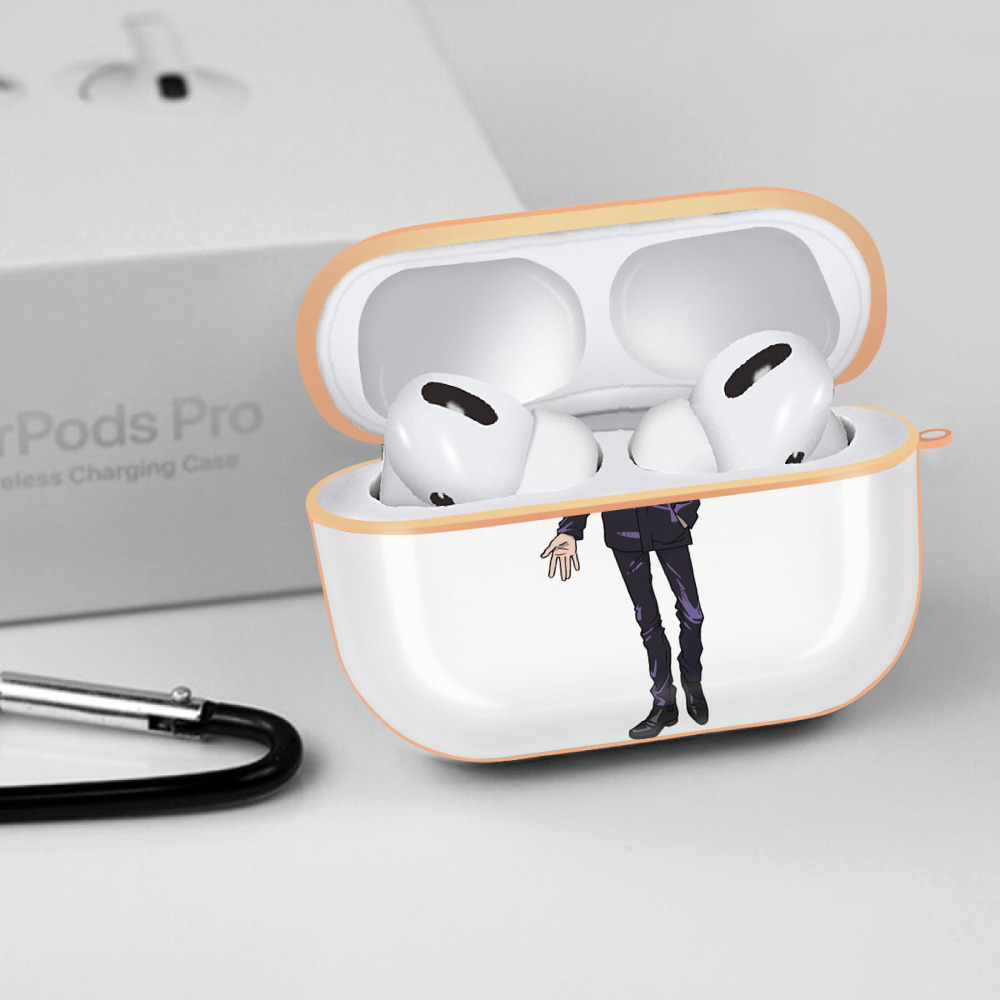 呪術廻戦 Jujutsu Kaisen 【AirPods Pro用】ハードシェル保護ケース｜耐衝撃・防指紋・カラビナ付き商品仕様