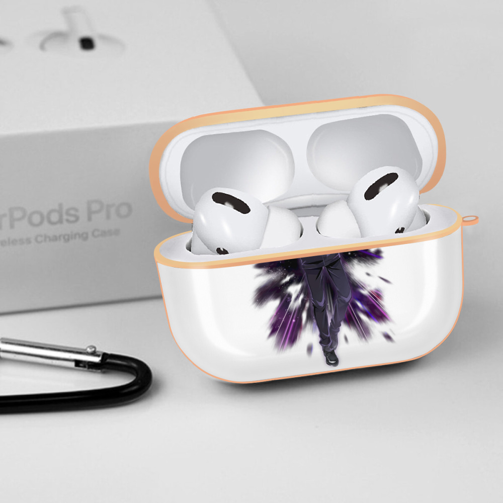 呪術廻戦 Jujutsu Kaisen 【AirPods Pro用】ハードシェル保護ケース｜耐衝撃・防指紋・カラビナ付き商品仕様