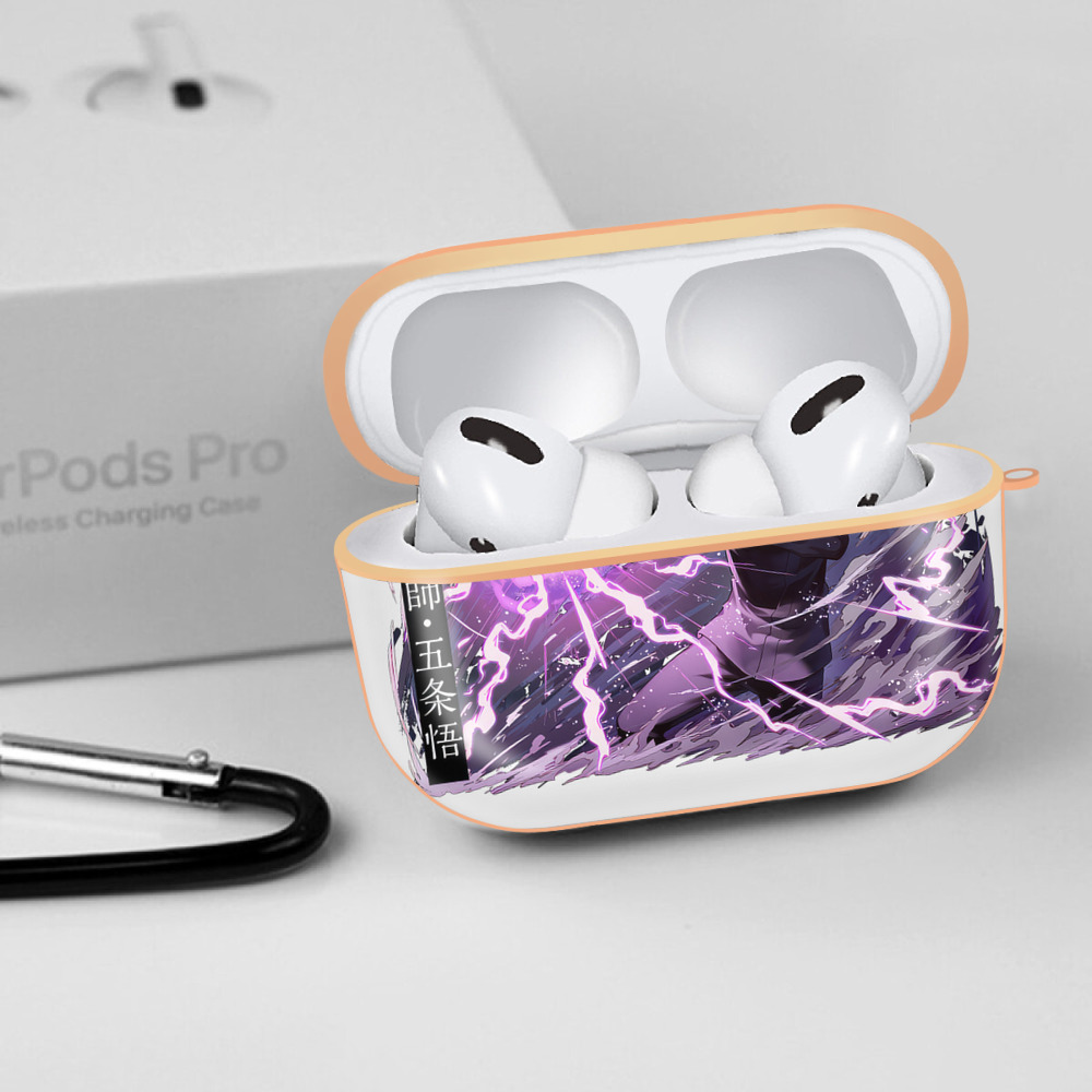 呪術廻戦 Jujutsu Kaisen 【AirPods Pro用】ハードシェル保護ケース｜耐衝撃・防指紋・カラビナ付き商品仕様