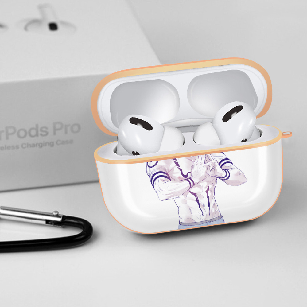 呪術廻戦 Jujutsu Kaisen 【AirPods Pro用】ハードシェル保護ケース｜耐衝撃・防指紋・カラビナ付き商品仕様